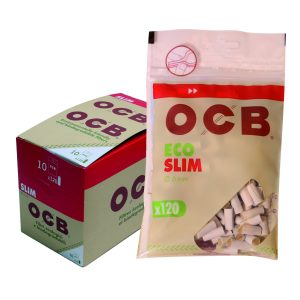 OCB ORGANIC ECO BIO FILTER TIPS SLIM 6x15mm Rolling/Smoking /Cigarette Filters Tips