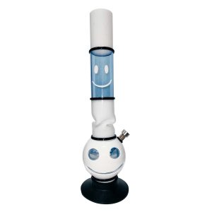 RATTAN EXPO ACRYLIC BONG 40 CM/50 MM DIA - DOUBLE LAYER BONG WITH ALUMINUM/BRASS DOWNSTEM