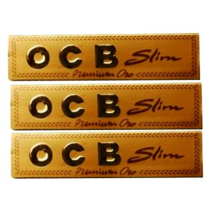 OCB GOLD ORO SLIM King size Rolling Papers Cigarette Papers Smoking Papers