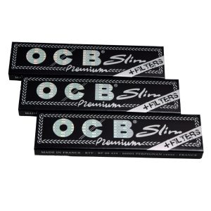 OCB PREMIUM Slim King Size Papers + Filters Tips Rolling Papers/Smoking Papers/Cigarette Papers