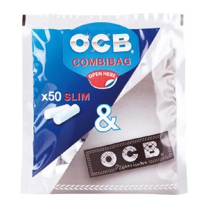 OCB COMBI BAG PREMIUM SINGLE PAPER + SLIM FILTER TIPS